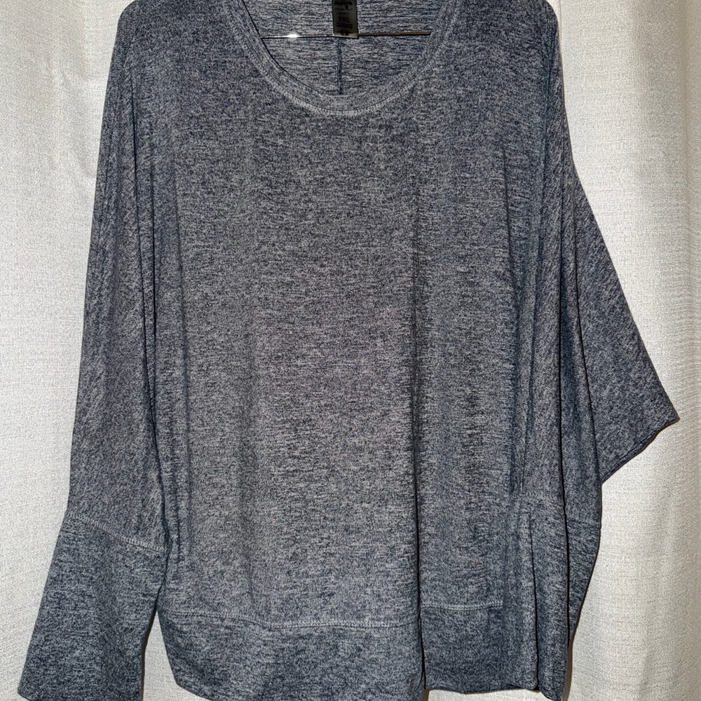 Mono B Long Sleeve Heathered/Marled Top